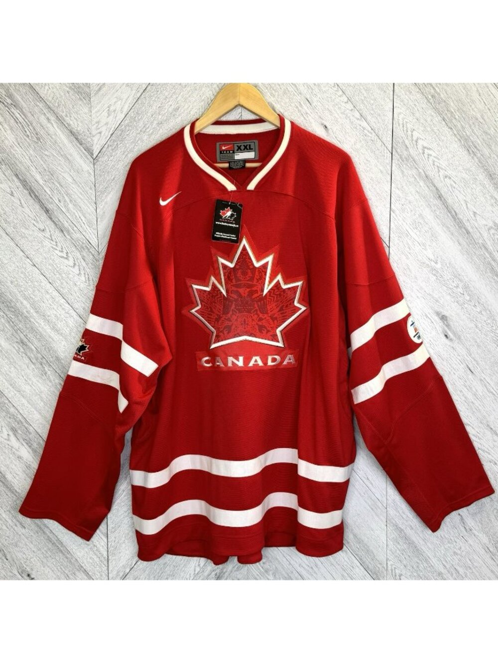 Nike Team Canada Vancouver 2010 Olympic Hockey Jersey Red Blank Mens XXL 2XL NWT
